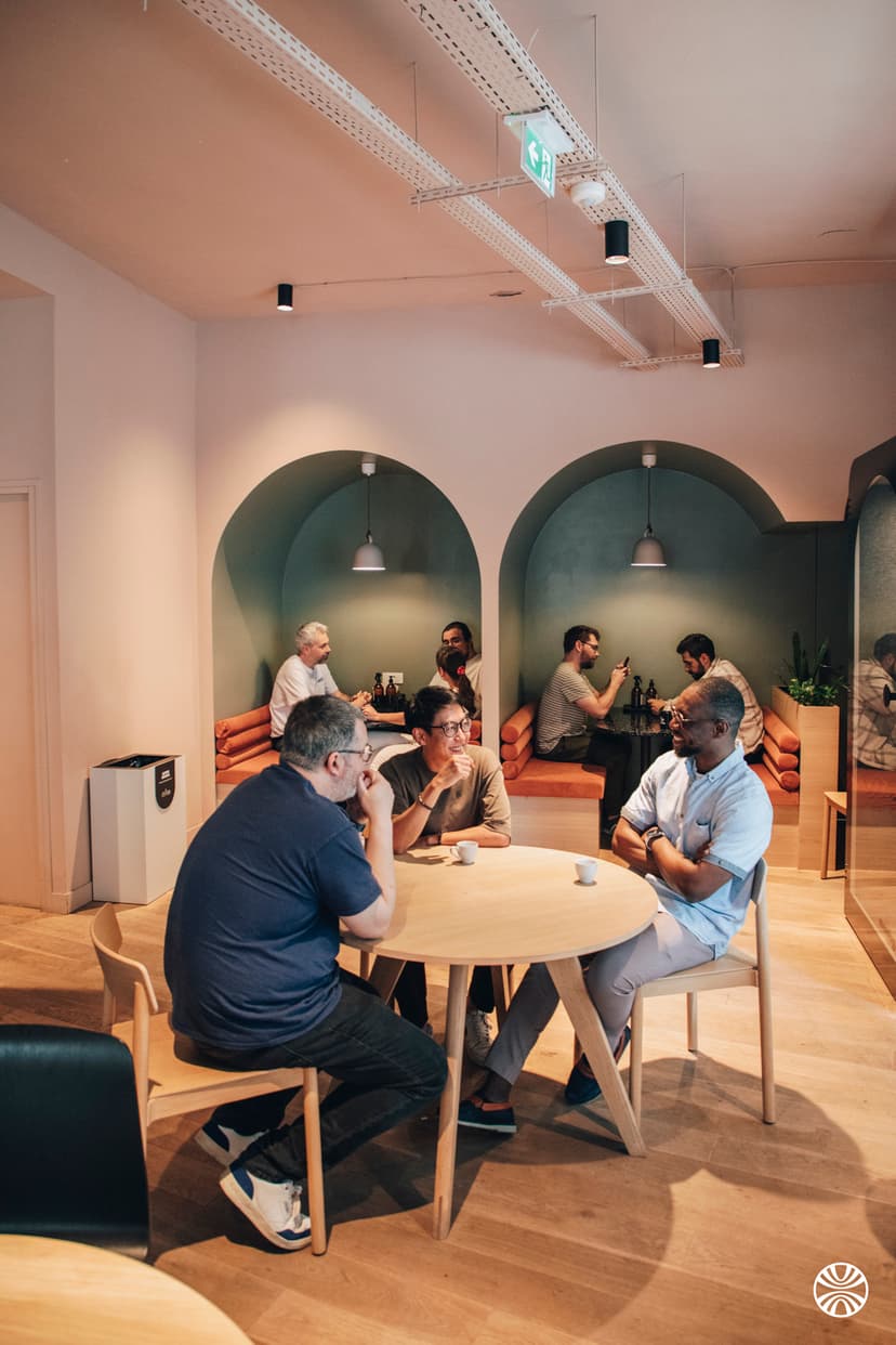 Pause café dans les locaux