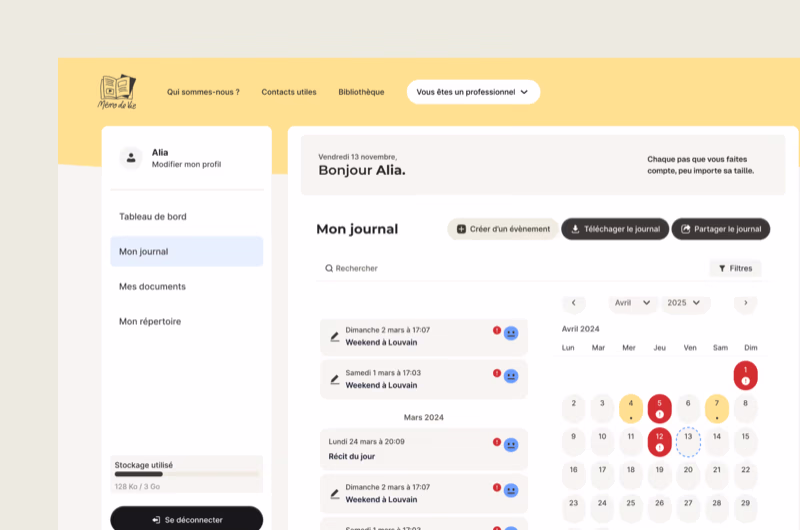 Cas client Mémo de Vie